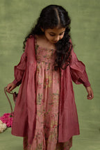 Gulabi Fuwara Peplum Set