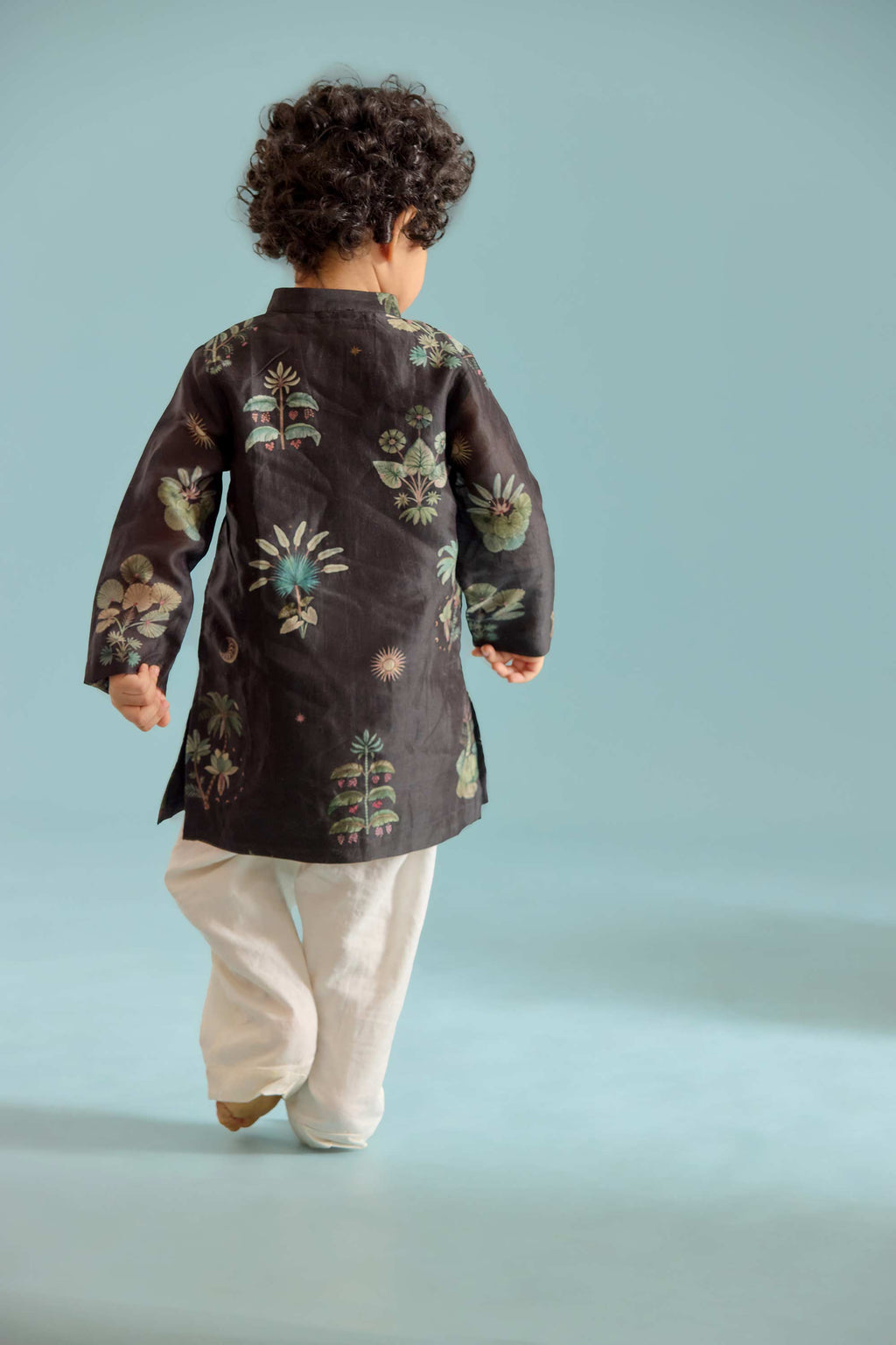 Black Areca Kurta Set