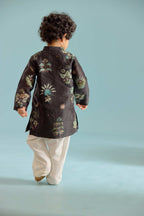 Black Areca Kurta Set