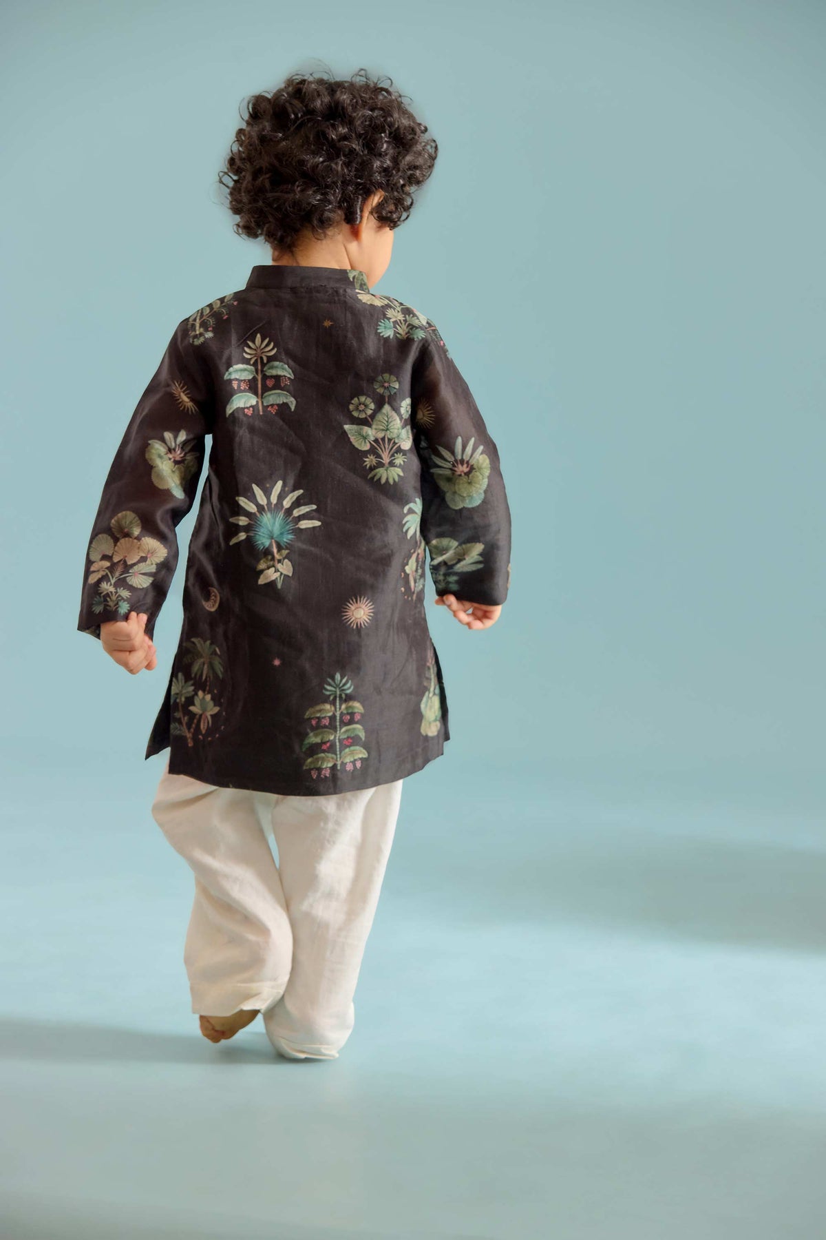 Black Areca Kurta Set