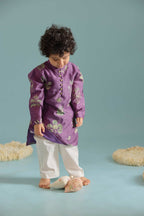Plum Borassus Kurta Set
