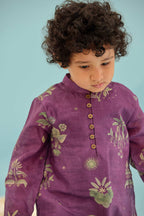 Plum Borassus Kurta Set