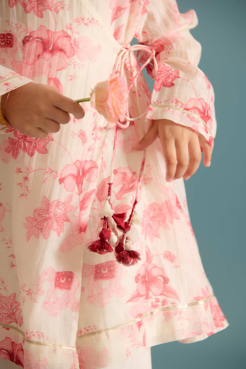 Cerise Amer Angrakha Set
