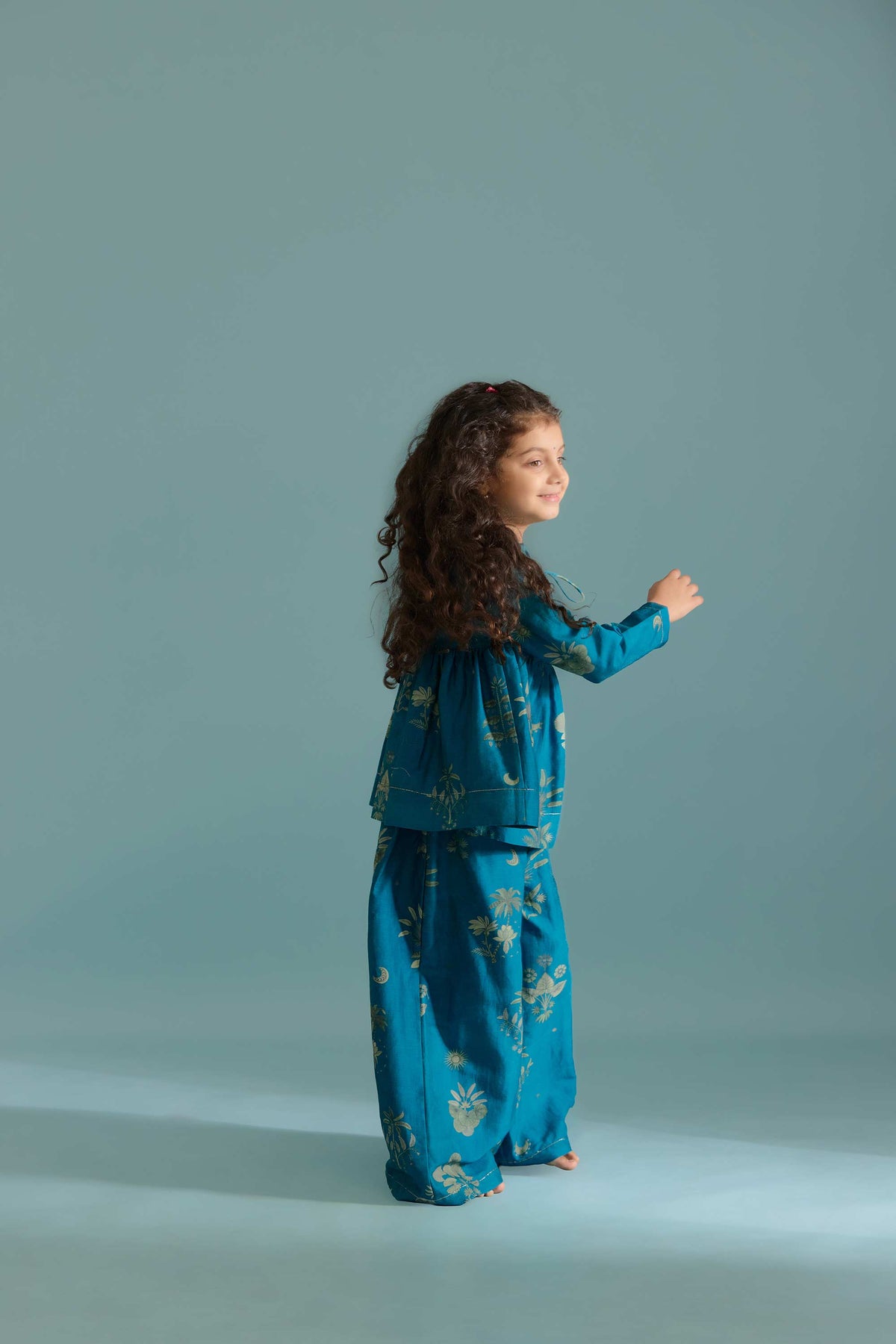 Peacock Sago Peplum Set