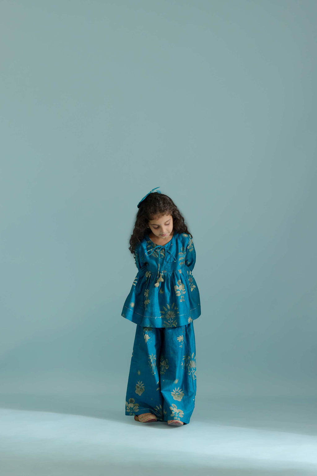 Peacock Sago Peplum Set