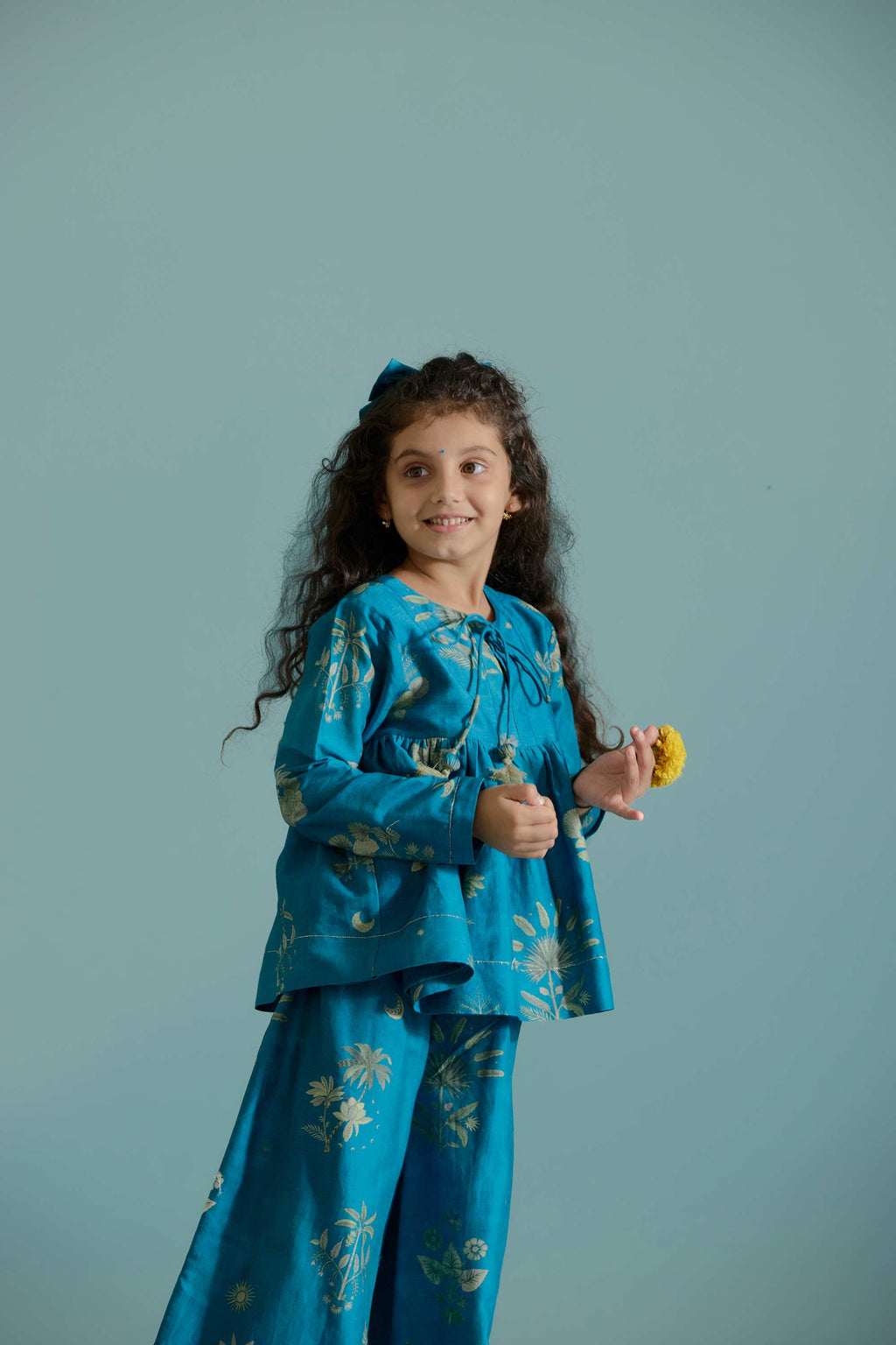Peacock Sago Peplum Set