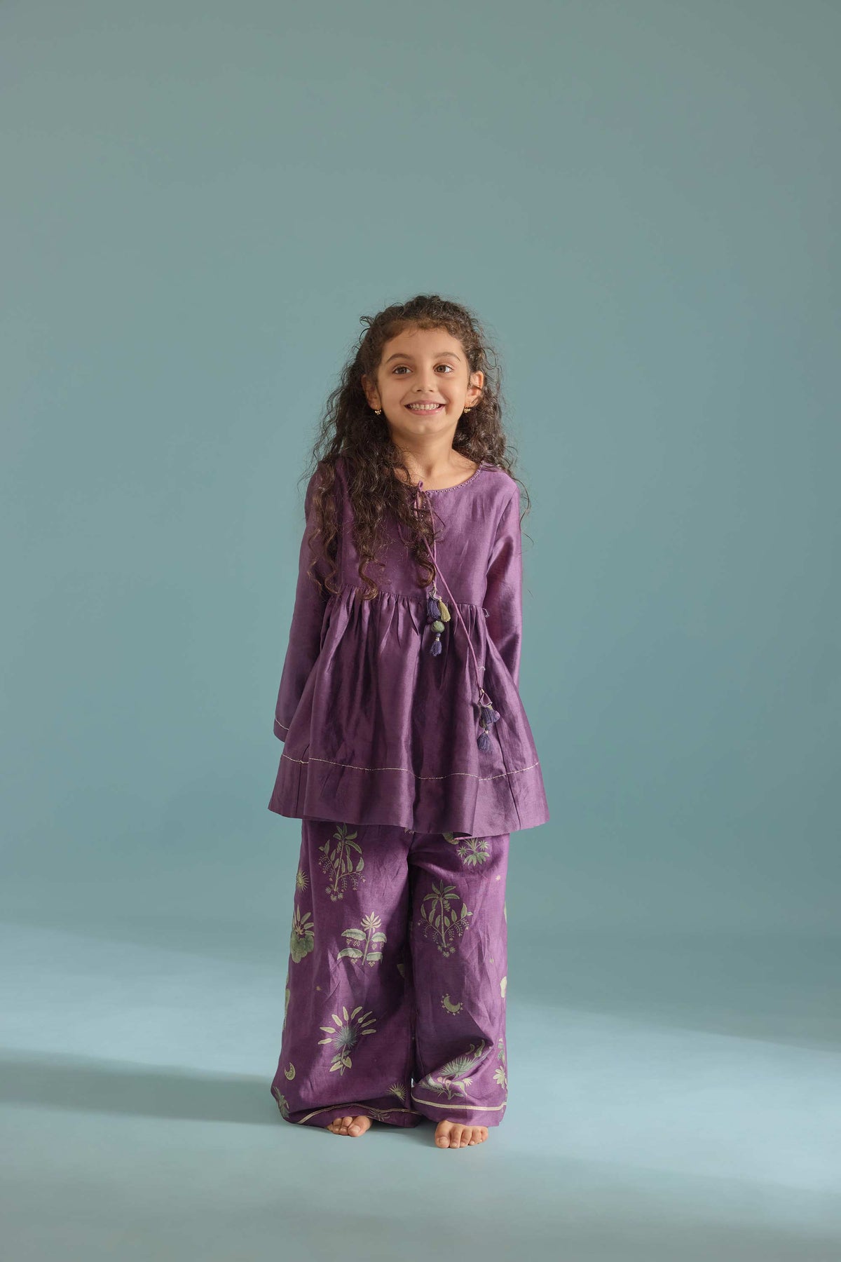 Plum Phoenix Peplum Set