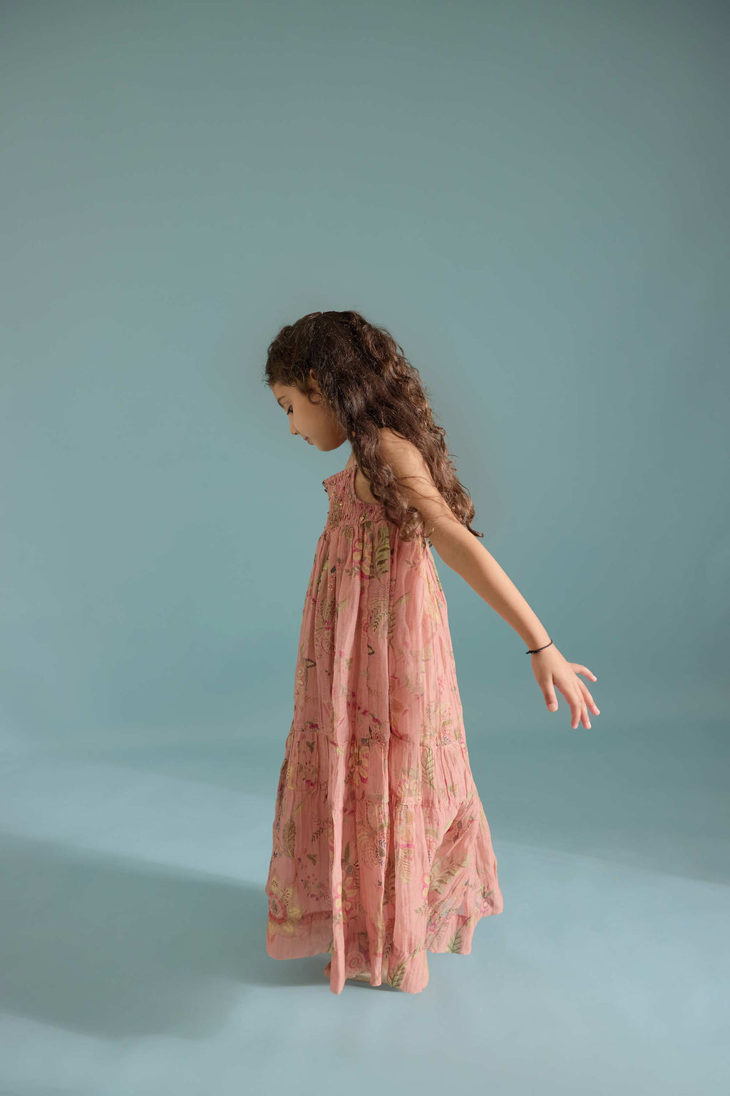 Gulabi Fuwara Peplum Set