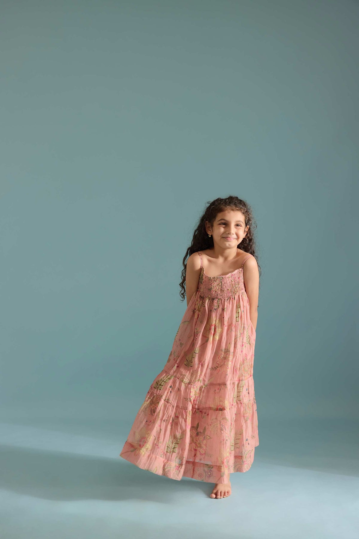 Gulabi Fuwara Peplum Set