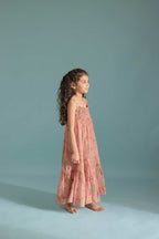 Gulabi Fuwara Peplum Set