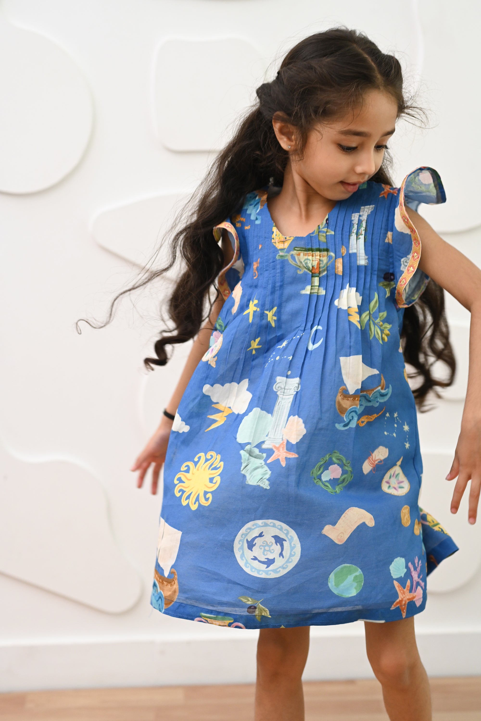 Lilo Dress- Santorini Blue