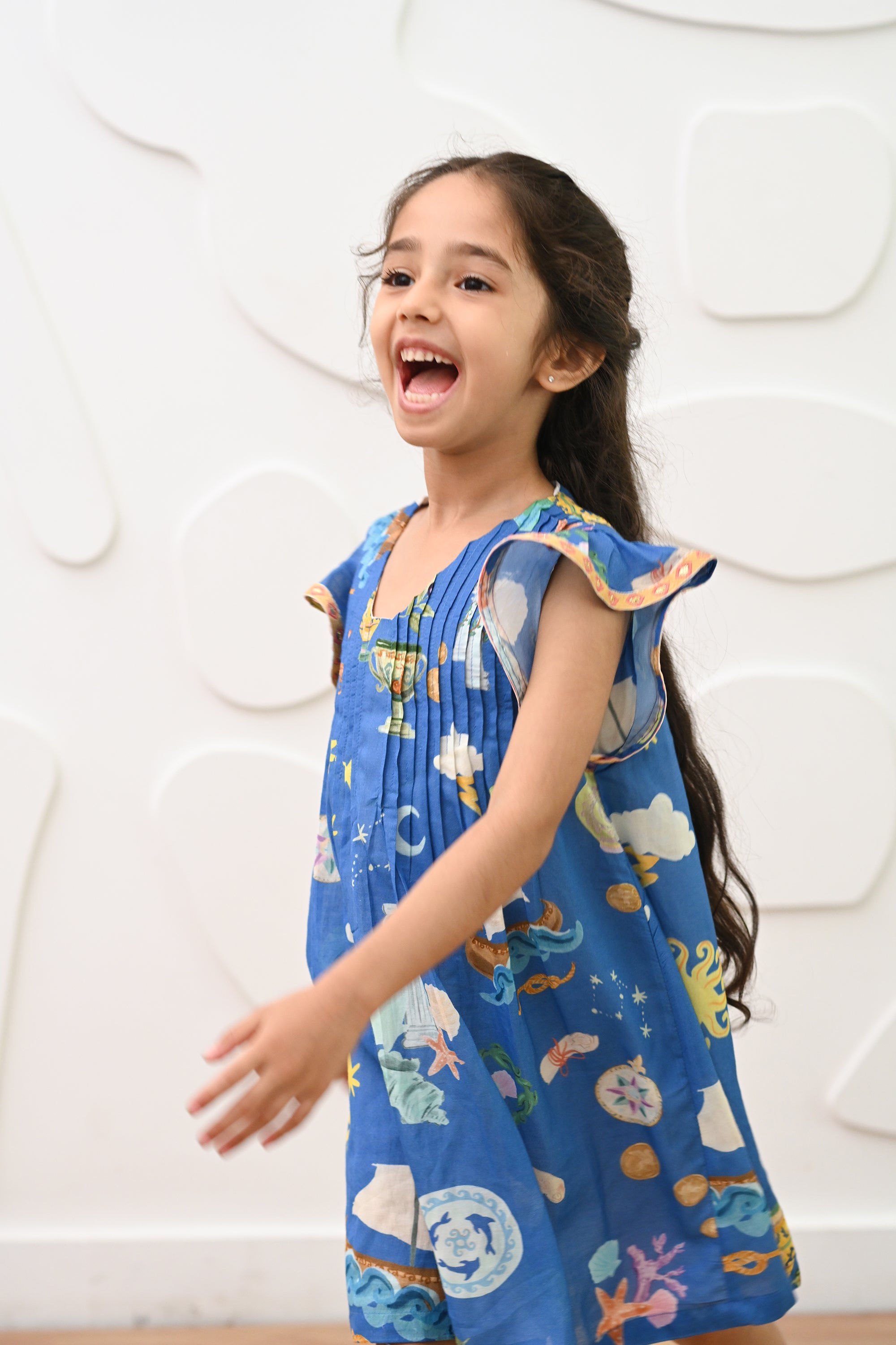Lilo Dress- Santorini Blue