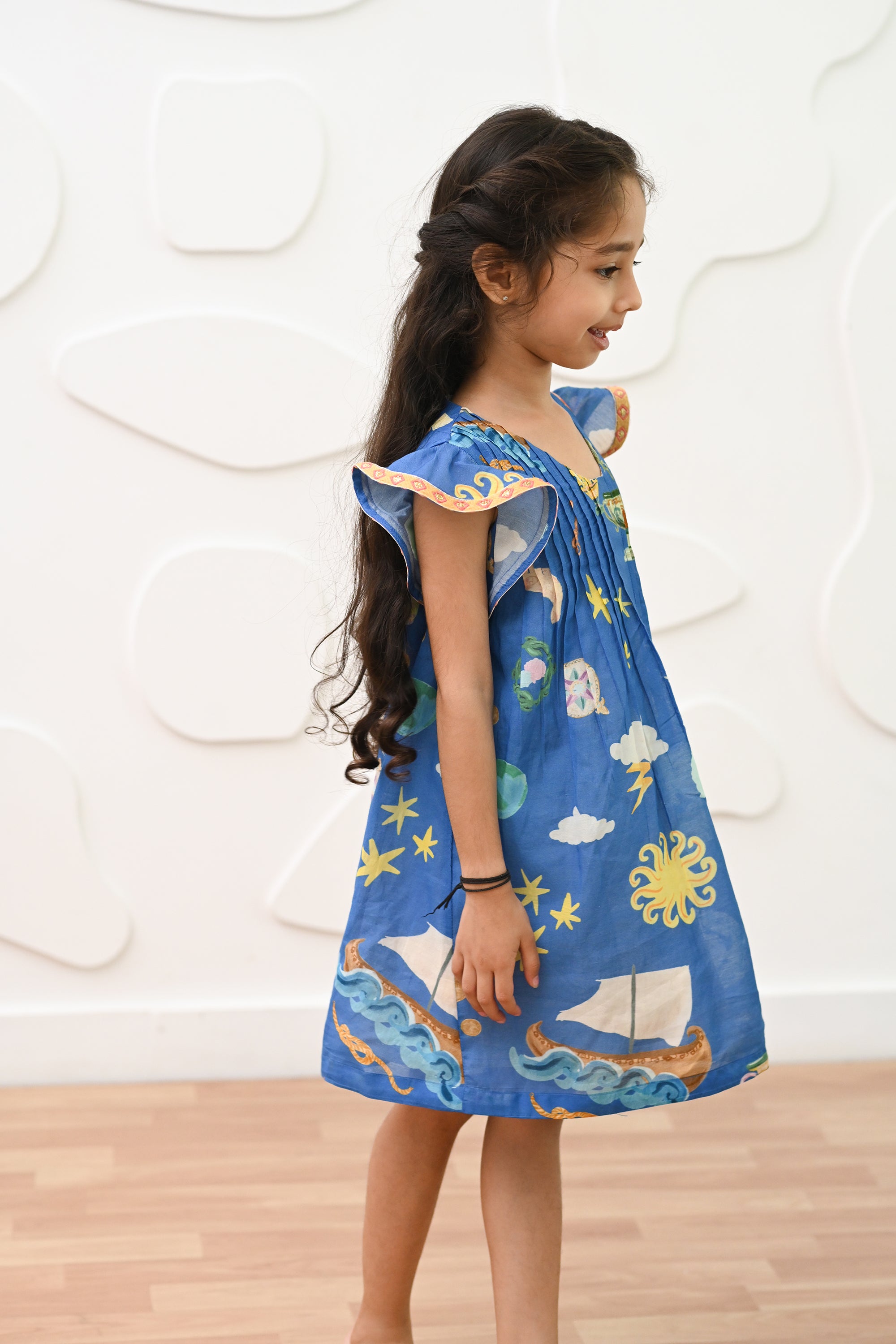 Lilo Dress- Santorini Blue