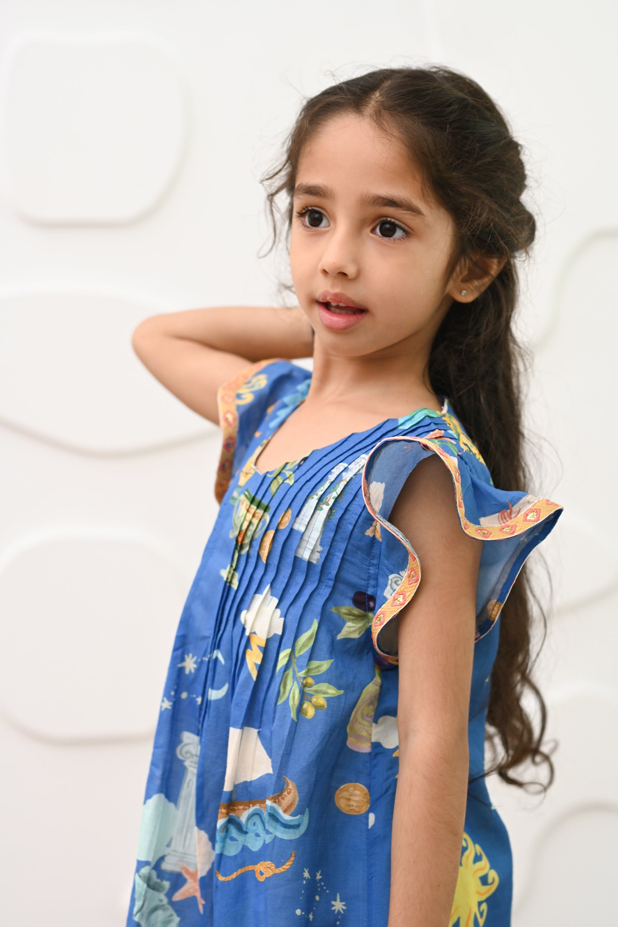 Lilo Dress- Santorini Blue