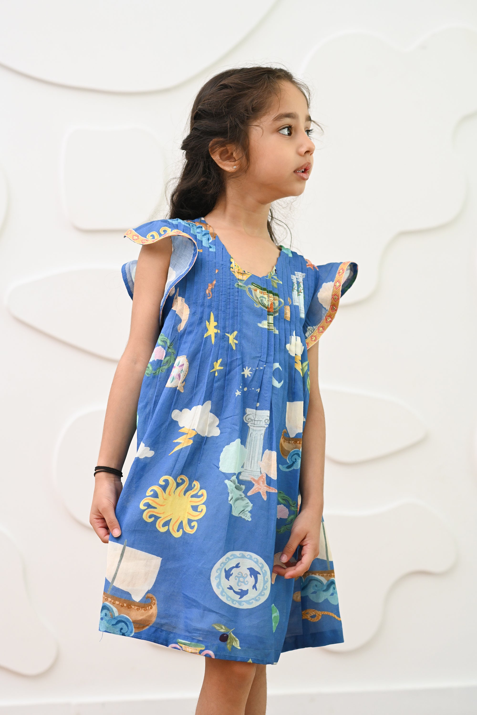 Lilo Dress- Santorini Blue