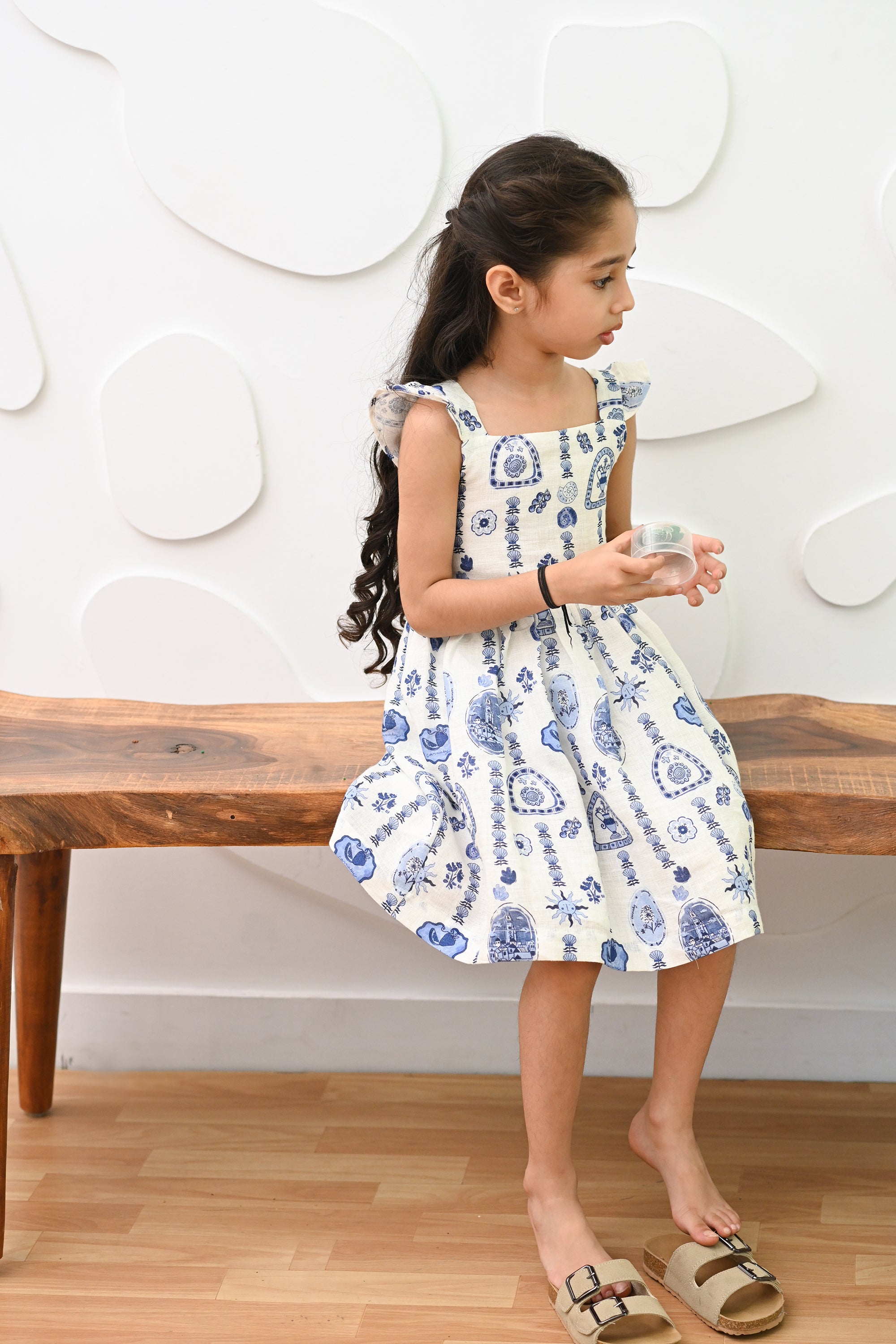 Sofi Dress- Mykonos Mosaic Blue