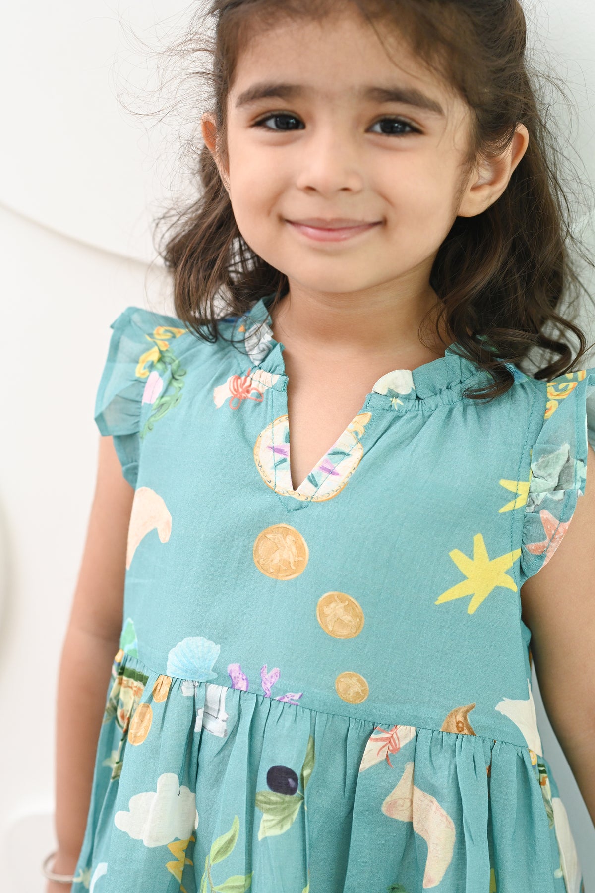 Calliope Dress- Poseidon Teal