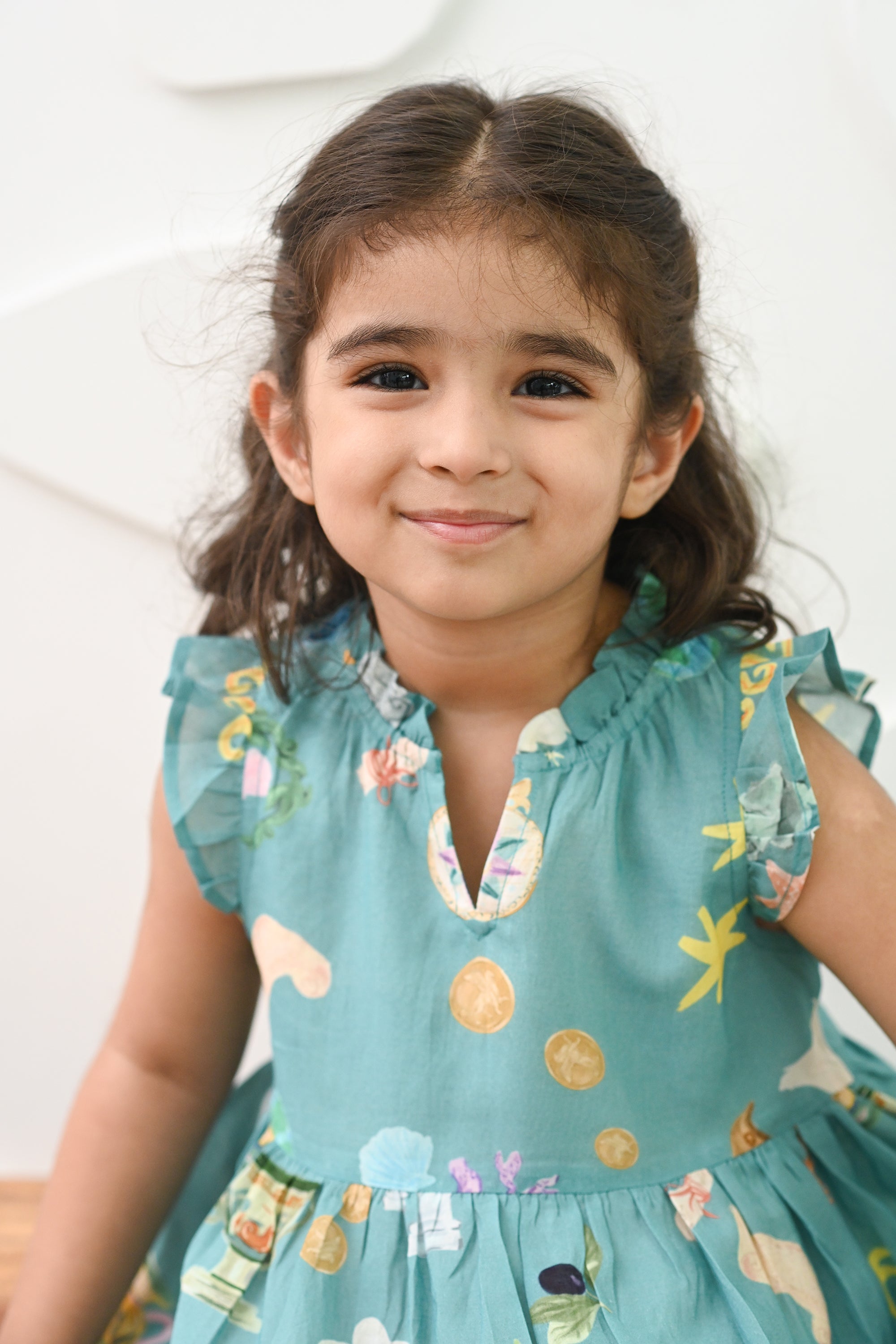 Calliope Dress- Poseidon Teal